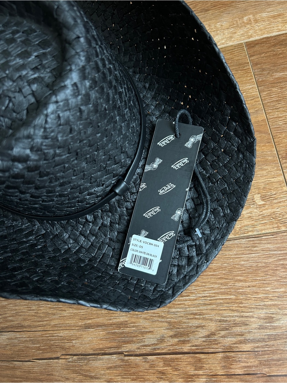 Von Dutch Black Cowboy Logo Hat NWT - Picture 6 of 6
